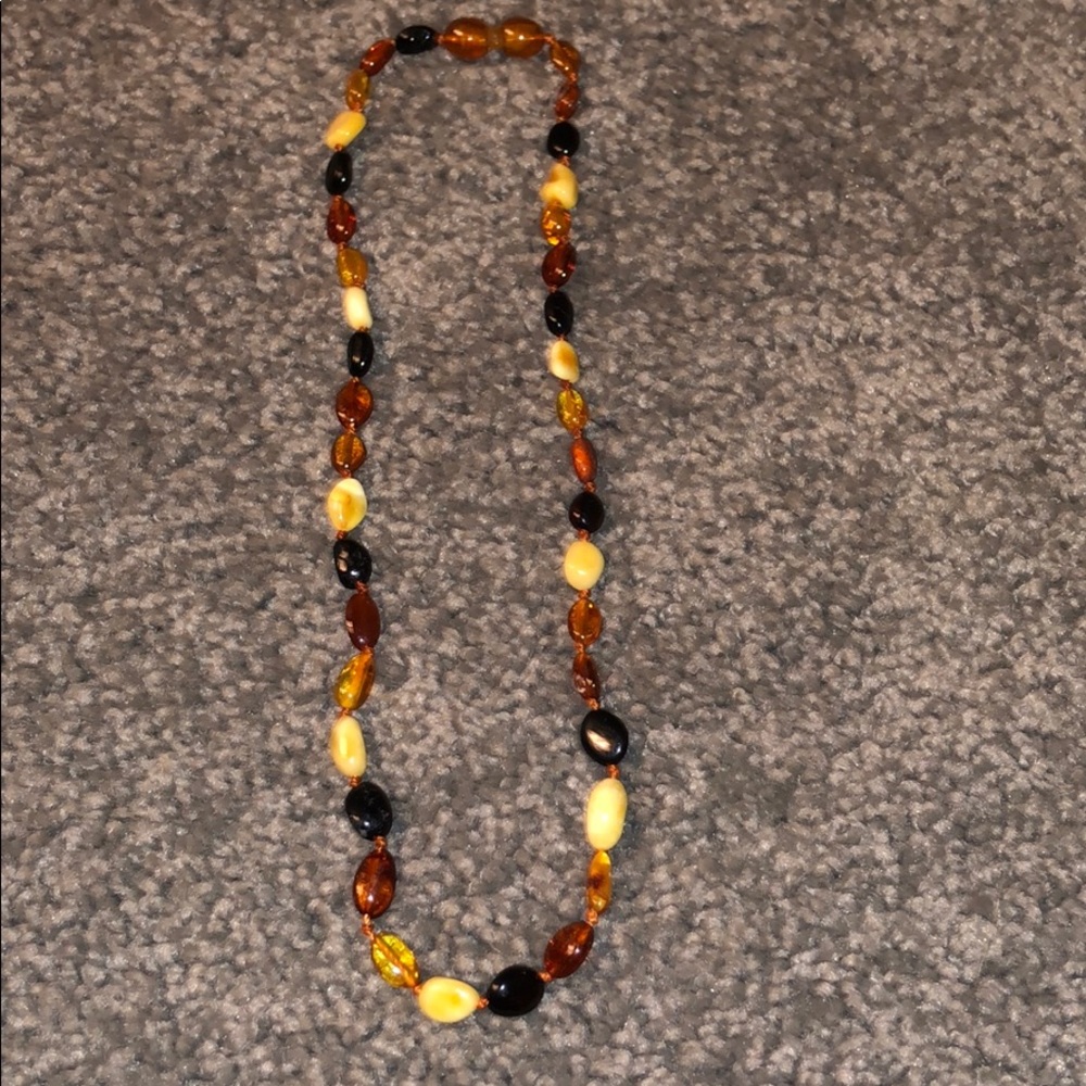 Teething amber necklace